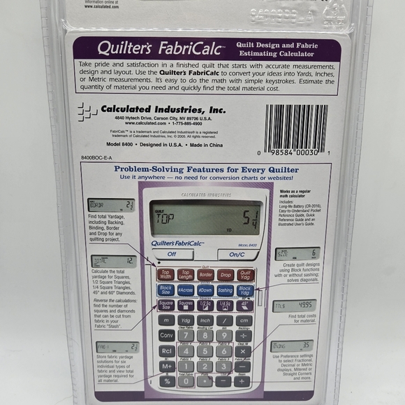 Calculated Industries Quilter's FabriCalc. - Picture 5 of 8